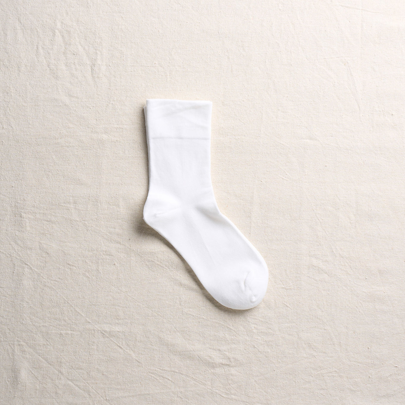 4-1000｜Organic Cotton Rubber Free Plain Socks