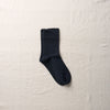 4-1000｜Organic Cotton Rubber Free Plain Socks