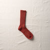 4-4007｜Linen Wool Ribbed Socks