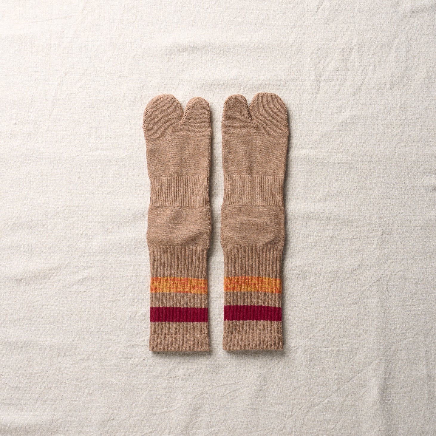 4-4008｜Organic Cotton Yak Pile Soles Tabi Socks