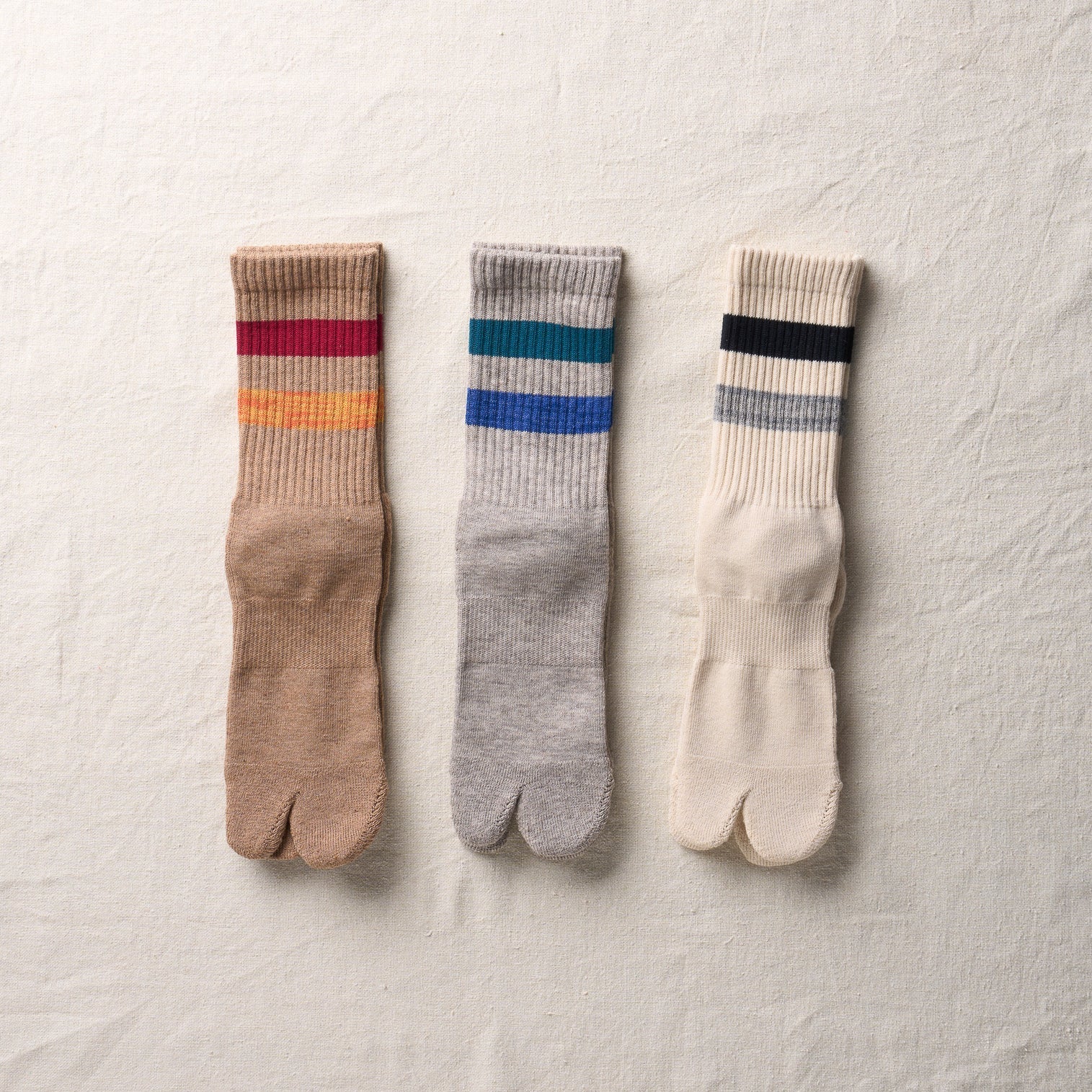4-4008｜Organic Cotton Yak Pile Soles Tabi Socks