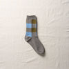 4-4009｜Organic Cotton Wool Yak Block Pattern Socks