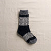 4-4011｜Wool Organic Cotton Snow Pattern Socks