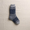 4-4011｜Wool Organic Cotton Snow Pattern Socks