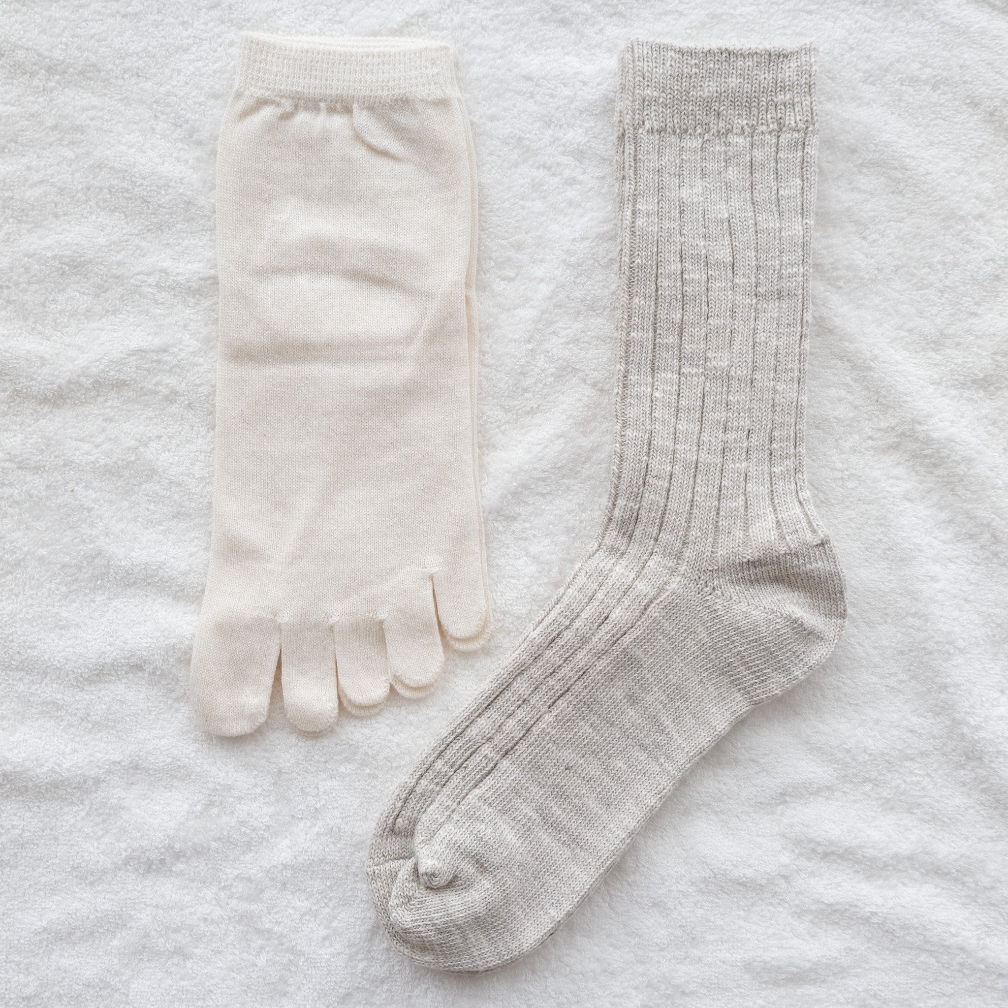 8-8181｜Layering set slub socks
