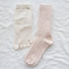 8-8181｜Layering set slub socks