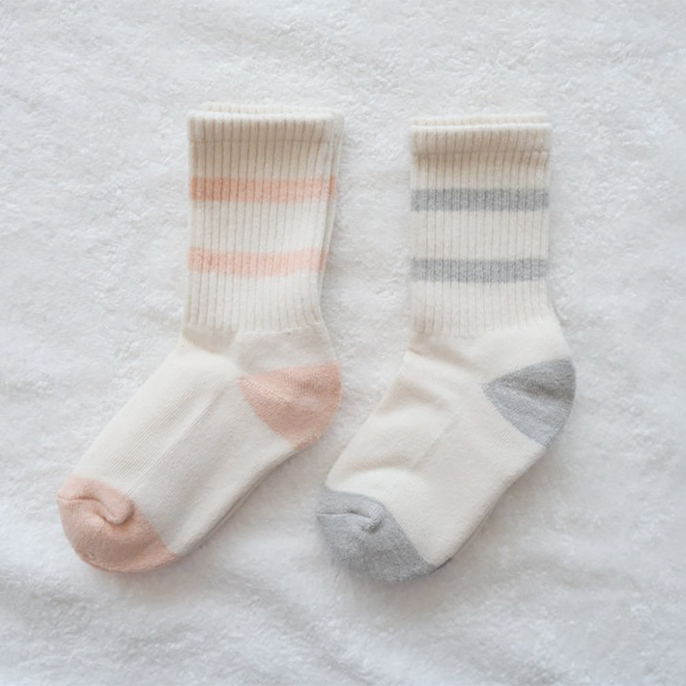 8-0501｜Kids line pile socks